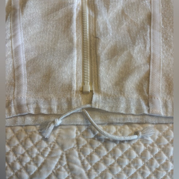 White Mesh Women's Jacket, Mosquito netting clothing, Sun protect, vintage cloth - Picture 8 of 12